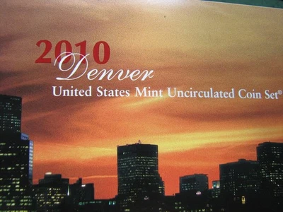 2010 D & P  U.S. Mint Uncirculated Set  28 Coin Set  Sealed In Plastic  As Shown - Image 1 of 4