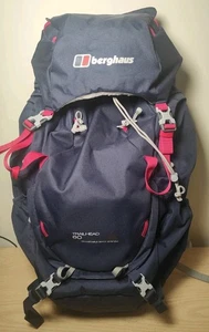 Berghaus Trailhead 60 Women's Backpack Festival Travelling Camping Rucksack Blue - Picture 1 of 5