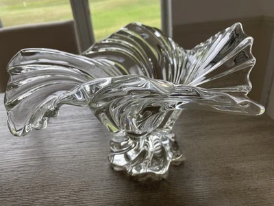 PIEZA CENTRAL DE CRISTAL MIKASA BELLE EPOQUE CUENCO PEDESTAL CON PATAS ONDULADAS Foto 1 de 4