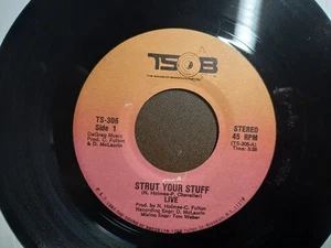 LIVE – Strut Your Stuff Mono / Stereo 👂HEAR🎵 7" 45RPM Record Boogie Disco Funk - Picture 1 of 11