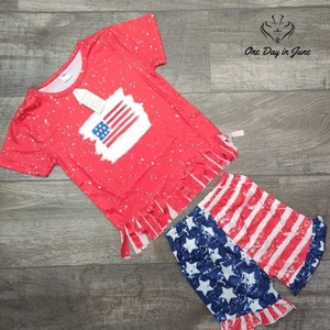 Samgami American Flag Short Sets Size 120 (5-6 Yrs) - Picture 1 of 3