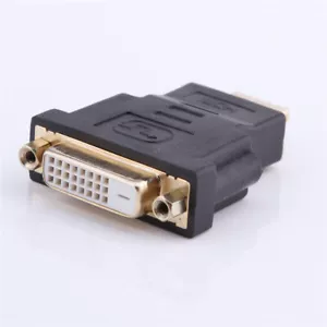 Adaptador macho estándar DVI-I negro de doble enlace hembra (24 1 pin) a HDMI para HDTV - Imagen 1 de 6