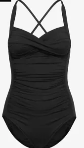 Seafolly Collective Twist Halter Badeanzug schwarz Gr. 44 Neu mit Etikett - Bild 1 von 7