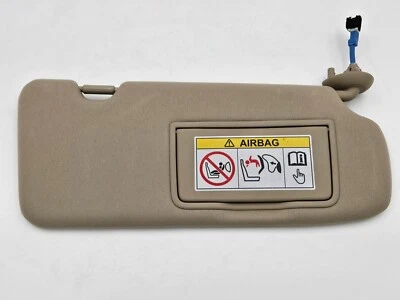 2017-2022 Honda CR-V Passenger Sun Visor Dual Light Ivory YR449L OEM - Image 1 of 4