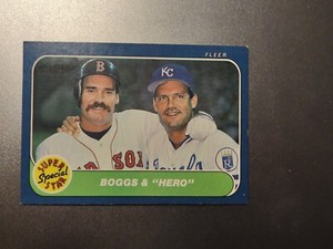 Boggs and Hero  1986 Fleer #634 Wade Boggs And George Brett 