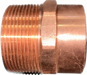 MALE ADAPTER ( C X M ) NOMINAL SIZE 2 1/2 COPPER FITTING - Picture 1 of 4