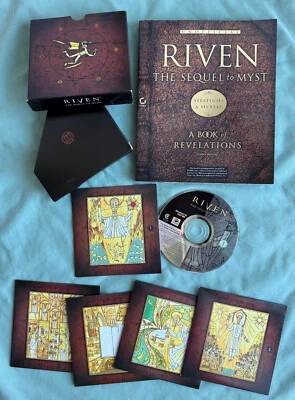 Riven: The Sequel to Myst PC/MAC Game (1997) + Unofficial Strategy Guide Bundle - Image 1 of 4