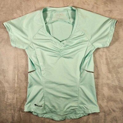 Camiseta deportiva de ciclismo Sugoi para mujer pequeña verde Verve camiseta de ciclismo Foto 1 de 4