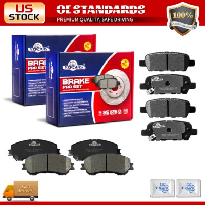 Pastilhas de freio dianteiras traseiras de cerâmica para 2017 - 2022 Nissan Rogue Sport Qashqai - Imagem 1 de 4