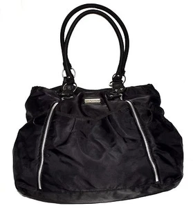 Carter's Black Nylon Shoulder Diaper Bag with 10 Pouch & 2 Zipper Pockets - Picture 1 of 8