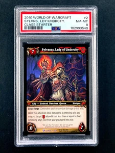 PSA 8 Sylvanas Lady of Undercity World of Warcraft Wow Class Starter 2 TCG Card - Picture 1 of 2