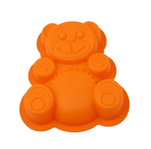 Cute Bear Shape Cake DIY Mold Silicone Mold Baking Tool Cartoon Baking Tray Tool - Picture 1 of 3