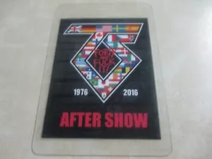 TWISTED SISTER FORTY AND F**K IT! AFTER SHOW 1976-2016 laminated pass - Picture 1 of 5