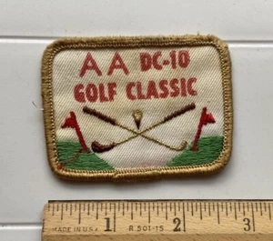 American Airlines AA DC-10 Golf Classic Souvenir Hat Patch Badge - Picture 1 of 3