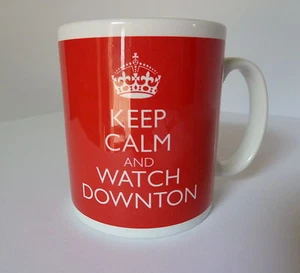 Downton Abbey Mug Cup Keep Calm In Carry On Style Any Colour Ideal Gift Present - Picture 1 of 6