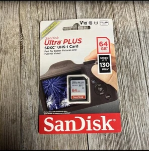 SanDisk - Ultra PLUS 64GB SDXC UHS-I Memory Card - Picture 1 of 1