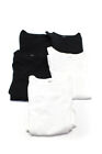 Three Dots Womens 3/4 Sleeve Scoop Neck Tee Shirt Black White Size Medium Lot 5