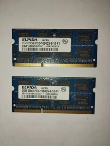 Ram Elpida memoria DDR3 2x2gb 1333Mhz 204pin per Notebook e Laptop - Foto 1 di 1