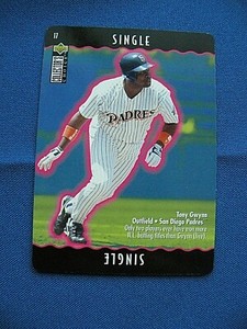 1995 Collectors Choice Baseball You Make the Play Tony Gwynn Padres #17 Single