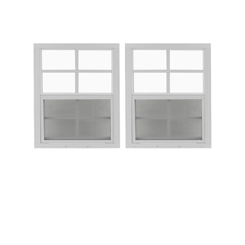 Shed Windows and More 2 Pack 24" X 27" Window Aluminum Frame White Flush Window - Image 1 of 1