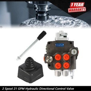 2 Spool 21 GPM Hydraulic Directional Control Valve For Tractor Loader w/Joystick - Picture 1 of 12