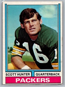 1974 Topps #31 Scott Hunter Green Bay Packers Vintage NFL Football Card EX - Picture 1 of 2