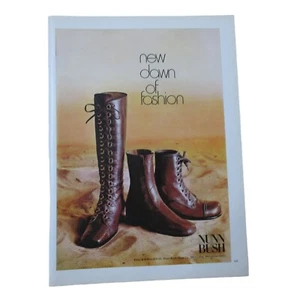1971 Nunn Bush Men's leather Boots - Vintage Print Ad - Picture 1 of 3