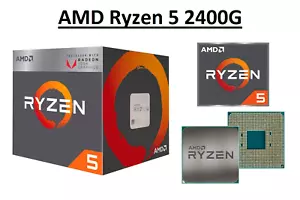 AMD Ryzen 5 2400G Quad Core Processor 3.6 - 3.9 GHz, Socket AM4, 65W CPU - Picture 1 of 6
