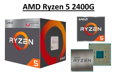 AMD Ryzen 5 2400G Quad Core Processor 3.6 - 3.9 GHz, Socket AM4, 65W CPU - Image 1 of 4