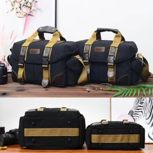 Vintage Waterproof Camera Travel Shoulder Bag Insert For DSLR Canon Nikon Sony - Picture 1 of 18