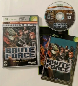 Brute Force (Microsoft Xbox, 2003) Platinum Hits TESTED Complete Free SHIPPING - Picture 1 of 5