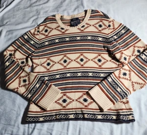 American Rag Cie Sweater Mens Small Brown Long Sleeve Pull Over Sweatshirt - Picture 1 of 17