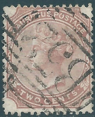 MAURICIO 1880 Reina Victoria usado 2c SG92 Foto 1 de 2