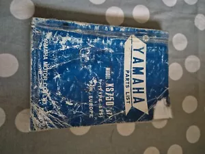 Yamaha PARTS MANUAL XS750 1977 1T5 - Picture 1 of 1