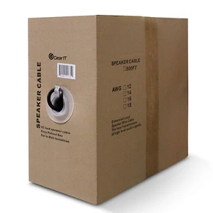 Gearit 16/2 Speaker Wire (500 Feet) 16AWG Gauge - Outdoor Direct Burial in Groun - Picture 1 of 12