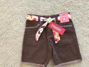 NWT NEW Gymboree light cotton shorts adjustable waist soft belt 4 yrs old girl - Picture 1 of 2