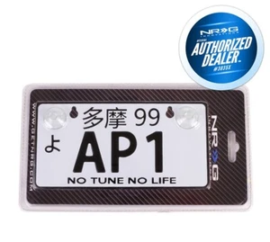 NRG Aluminum Mini License Plate w/ Suction Cups 3"H x 6"W - AP1 - Picture 1 of 1