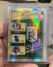 2005 Donruss Elite Teams Green 580/750 George Brett Bo Jackson Frank White #ET-8