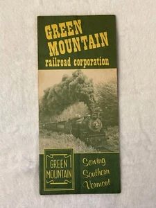 Green Mountain Railroad Corporation Travel Brochure Guide 1970 Timetable Prices - Afbeelding 1 van 4