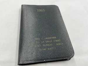 Vintage 1965 pocket diary fred j lauschke chicago il - Picture 1 of 6