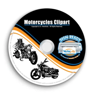 MOTORCYCLE-CHOPPER-BIKER CLIPART-VECTOR CLIP ART-VINYL CUTTER PLOTTER GRAPHIC CD - Picture 1 of 7