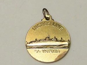 Incres Line M/S Victoria Cruise Ship Medal Pendant - Picture 1 of 2