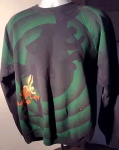 Wile E Coyote Bullseye Vintage Crewneck Sweatshirt XL Looney Tunes Space Jam Hip - Bild 1 von 6