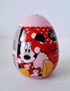 2015 Disney Minnie Mouse Vintage Kunststoff Ei mit versteckter Überraschung fabrikversiegelt - Bild 1 von 3
