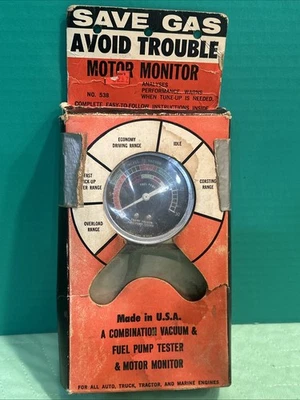 Probador de bomba de vacío y combustible Rite Autotronics de colección monitor de motor 538 NO PROBADO Foto 1 de 4