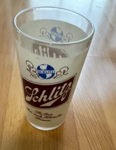 Schlitz Beer Tapper Bar Glass Milwaukee 5-1/4" - Imagen 1 de 2