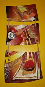 3 Piezas Elegante Imagen Decoración Pared Produs Ceramica Unicat 43x20 cm. - Imagen 1 de 5