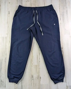 Pantalone Figs Donna 2XLT XXL Alto Navy Collezione Tecnica Scrubs Joggers - Foto 1 di 16