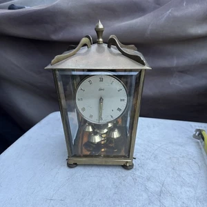 1950's Schatz German 400 Day Anniversary Brass Clock/Parts/Repair. Missing Parts - Picture 1 of 22