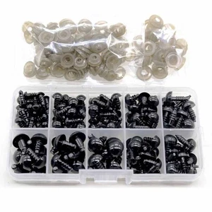 100pcs Assorted Plastic Safety Eyes for Dolls Make Your For Toys Stand Out - Picture 1 of 14